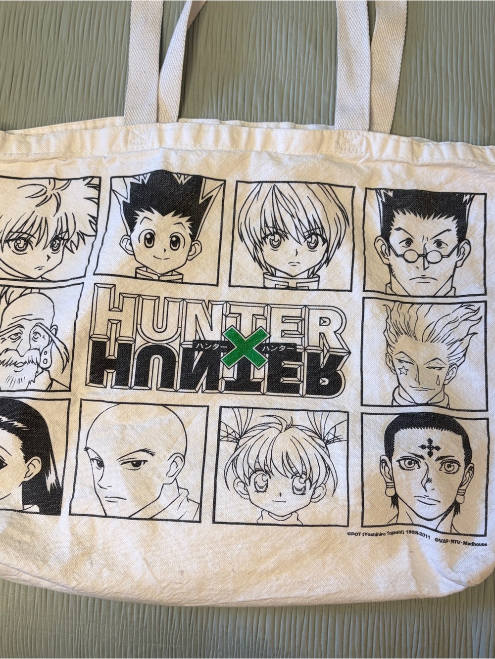 White Hunter × Hunter Graphic Canvas Tote Bag